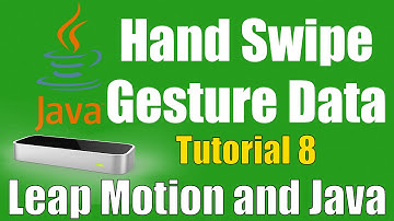 Hand Swipe Gesture Data - Leap Motion and Java: Tutorial 8