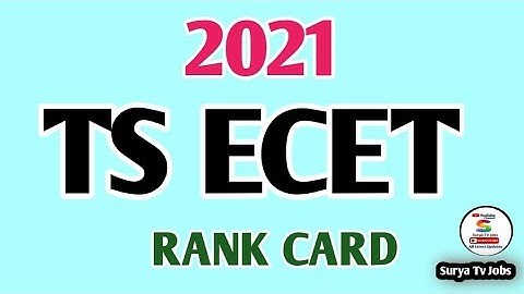 Ts Ecet Rank Cards Download I Telangana Ecet @suryatvjobs2415