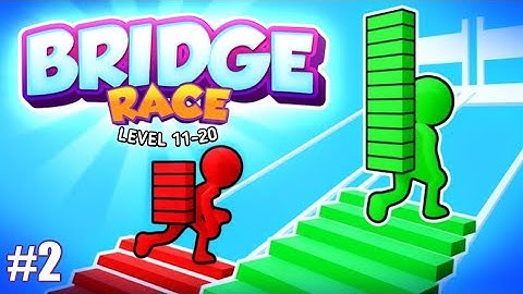 Bridge Race Gameplay (iOS, Android) Walkthrough Part 2 | Level 11-20