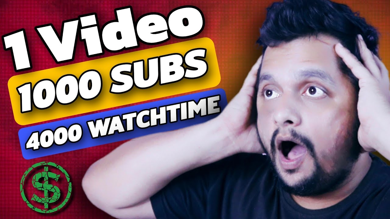 maybe! 1000 subscribers 4000h watchtime decrease with... How to COMPLETE 4000 WATCH HOURS 1000 SUBSCRIBERS with ONE Video & Get ...