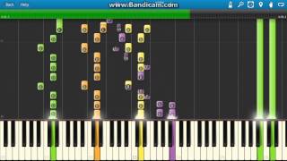 Video thumbnail of "Joan Jett - I Hate Myself For Loving You Piano Tutorial - How to play - Synthesia"