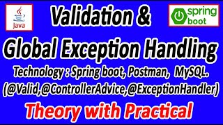Validation and Global Exception Handling in Spring boot