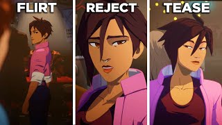 Dispatch - Invisgal's reaction if you dated vs didn't (ALL CHOICES)