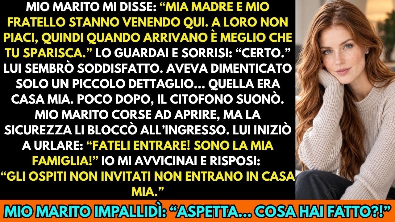 Giovedì sera tagliavo fragole in cucina quando Marco entrò con l'abito da ufficio e uno sguardo che non gli conoscevo, teso e calcolato. "Ho bisogno che tu mi firmi una delega per la gestione...