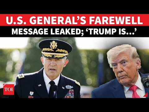 Ousted US Army Chief’s Farewell Mail LEAKED; 'Need Leaders Of CHARACTERS' | Shocker Amid War