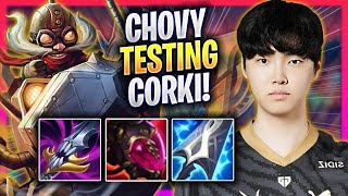 CHOVY TESTING CORKI IN KOREA SOLOQ! - GEN Chovy Plays Corki MID vs Ahri! | Season 2024