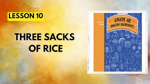 STD 5th|English|Lesson 10|Three sacks of rice|Chetana Grade Me English Workbook Question Answers|