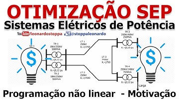 Programação não linear restrita - Motivação - SEP (Sistemas Elétricos de Potência)