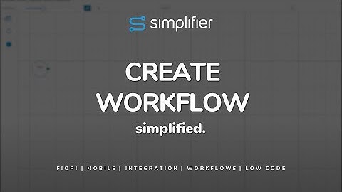 Workflow Engine (1/6): Create Workflow and define Model. Simplifier Tutorials.