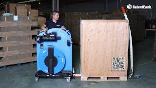 Mobile Pallet Strapping Machine Demo Selectsupportelephant Selectpack Ergo Strapping Machine