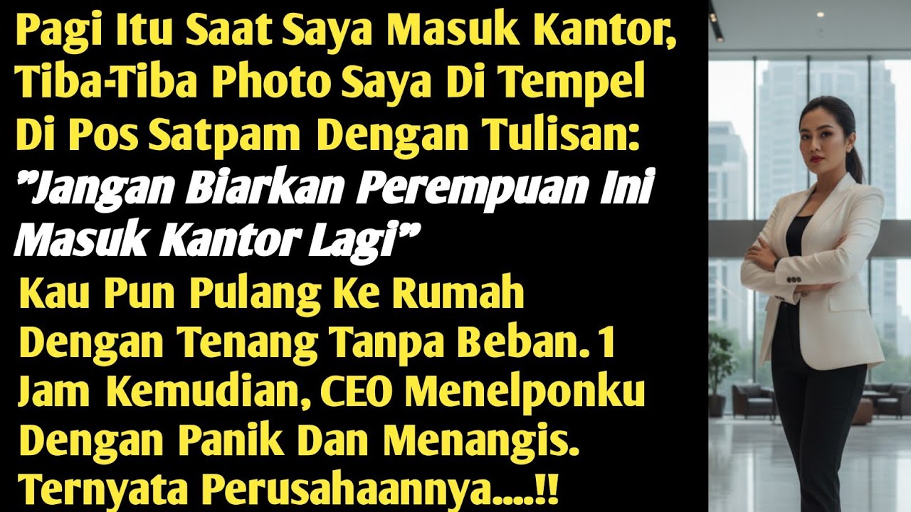 Aku Dipecat Tanpa Kabar. Lalu Aku Pulang Dengan Tenang. Satu Jam Kemudian CEO Menelponku Dg Panik