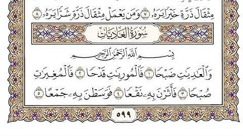 سورة العاديات محمد ايوب