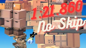 Getting Over It - No Skip Speedrun in 1:21.860