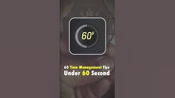 60 Second Timer: Time Management Tips, Techniques, Skills & Strategies #time #management #shorts