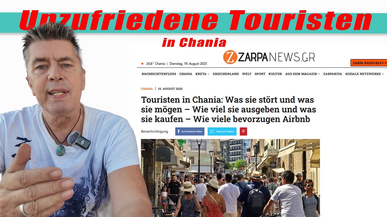 Unzufriedene Touristen in Chania!!!   Kreta/Crete/Griechenland 2025