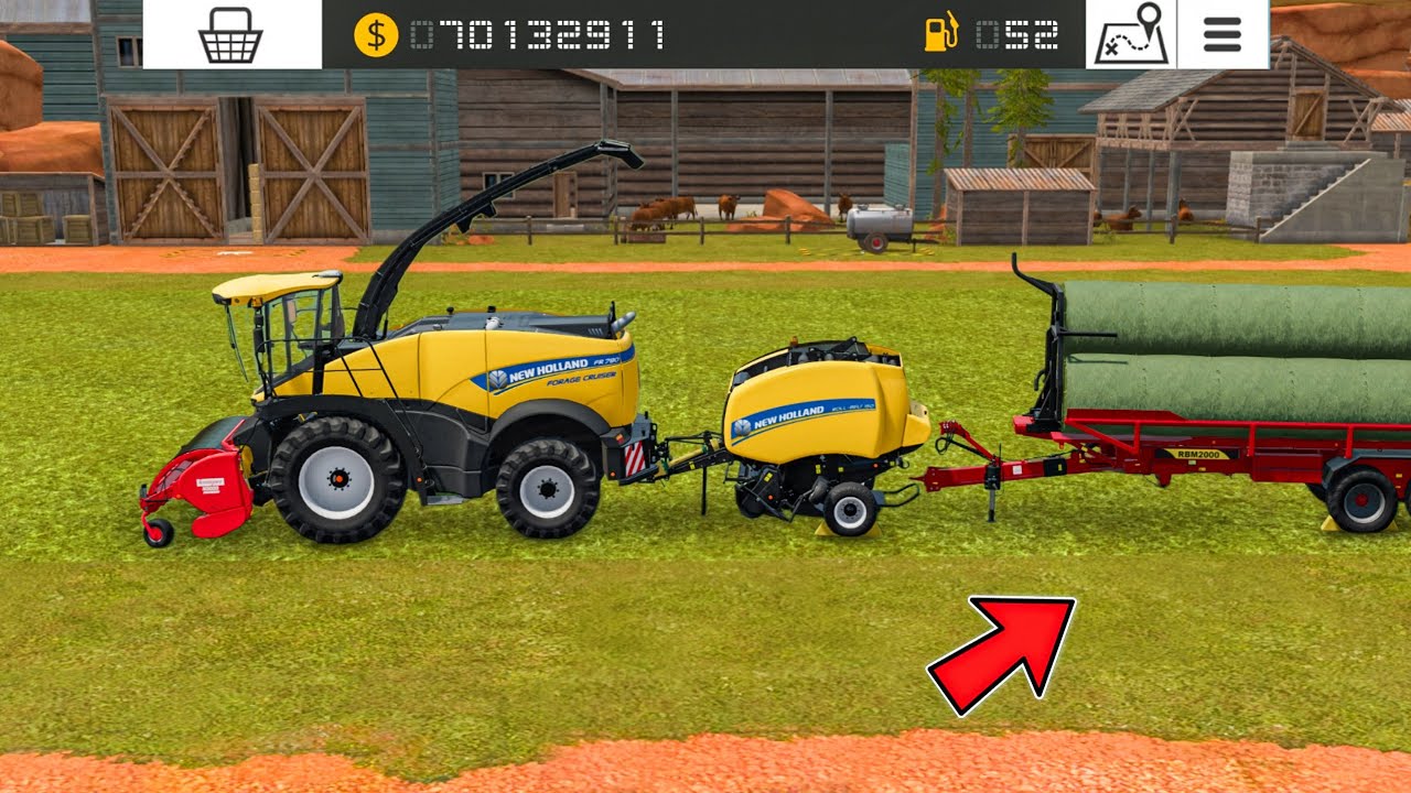 Making Role Grass Bales W/ Multiplayer In Fs18 | Fs18 Multiplayer Gameplay | Timelapse 
