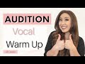 Vocal warm up for early singing auditions alto range