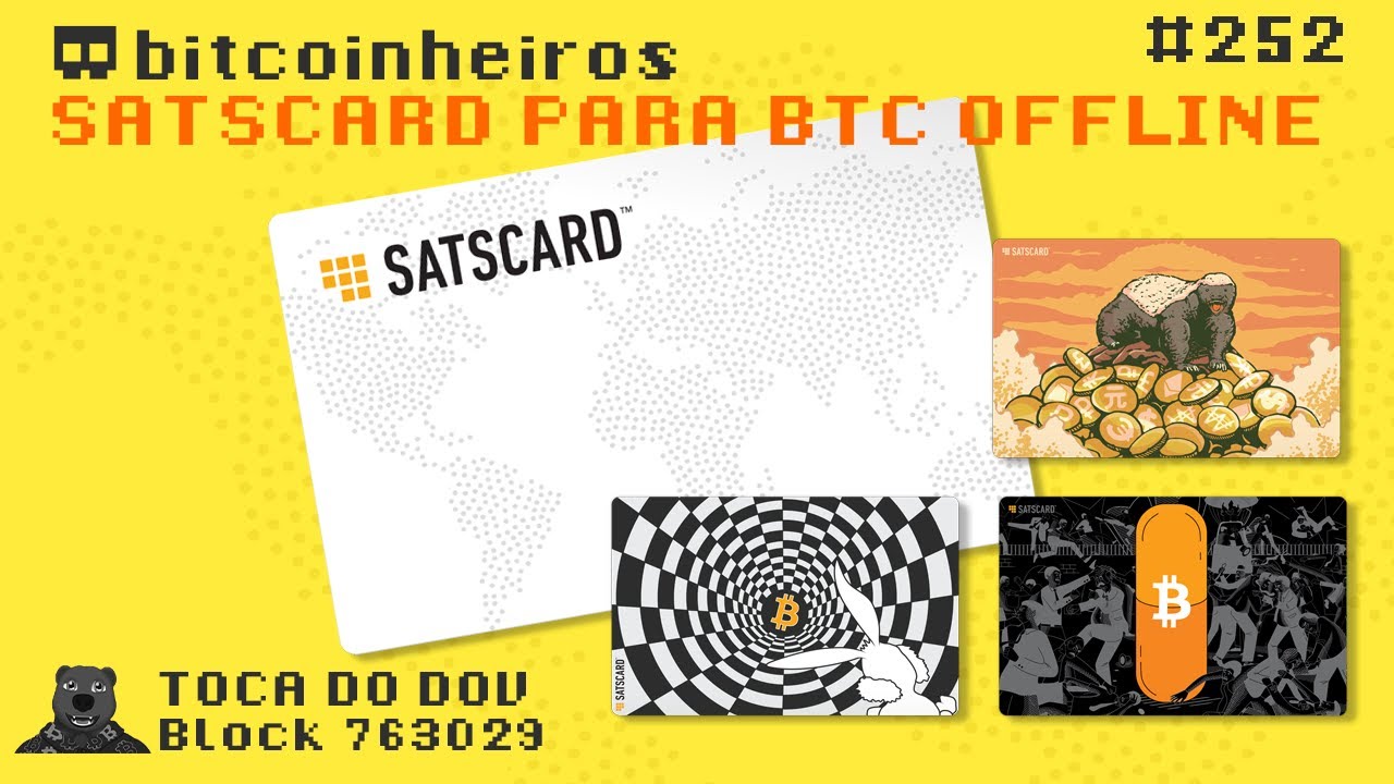 SATSCARD para presentear ou usar Bitcoin offline