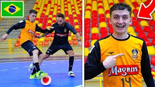 I Played in a PRO FUTSAL TRIAL vs FOOTBALLERS in BRAZIL!