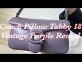 Coach pillow tabby 18 vintage purple reveal