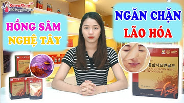 Nước Hồng Sâm Nhụy Hoa Nghệ Tây Hàn Quốc Hộp 30 Gói Giúp Chống Lão Hóa Sớm Hiệu Quả | Koreashop24h