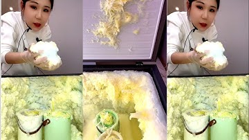 ASMR FREEZER FROST EATING YY 