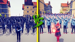 RIOT TEAM vs REBEL TEAM - Totally Accurate Battle Simulator TABS