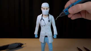 Making a doctor with 3D Priting pen (3D Pen)