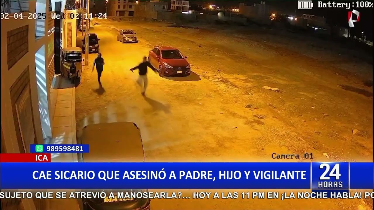 Capturan a sicario que asesinó a padre, hijo y vigilante en Ica