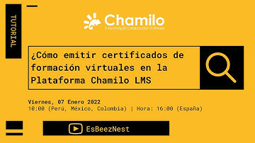 ¿Cómo emitir certificados de formación virtual en la Plataforma Chamilo LMS?
