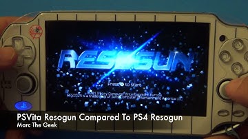 PSVita Resogun Compared to PS4 Resogun