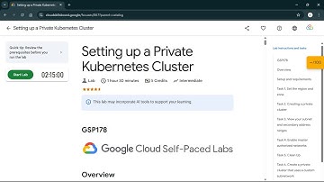 Setting up a Private Kubernetes Cluster | #qwiklabs | #GSP178 #CLI