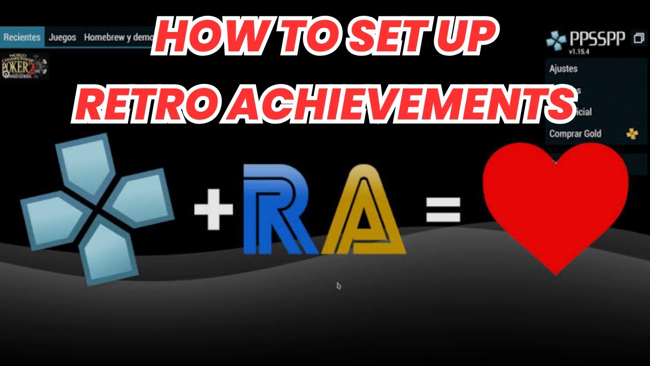 Ppsspp How to Set Up Retro Achievements YouTube