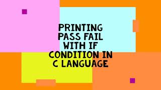 C Programming Basics in Tamil 3 part 1- Selection statement (if)