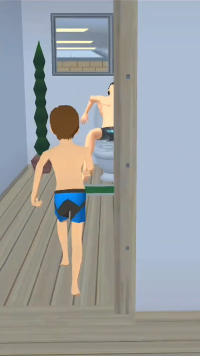 Papa was coming back into the good baby bathroom😁#sakuraschoolsimulator # short video #