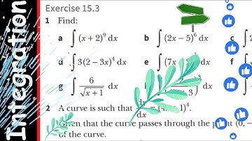 Ex15.3, Cambridge IGCSE And O Level Additional Mathematics, Integration