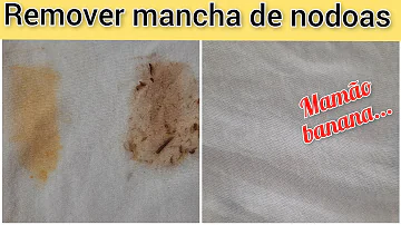 Como tirar mancha maçã roupa?