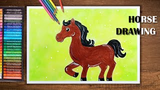 Easy Horse Drawing  | How To Draw Horse Drawing screenshot 2