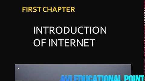 O level first chapter_introduction of internet(internet technology and web) hindi