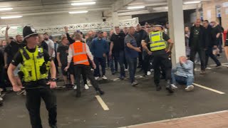 NEWCASTLE AND LEEDS FANS RIOT AFTER FULL TIME (17/09/2021)!!!!!!