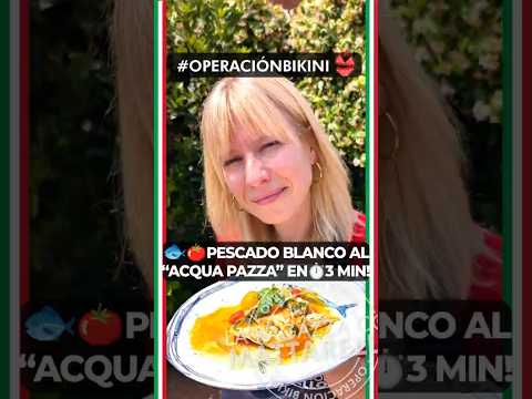 Pescado blanco a la acqua pazza: video receta ligera napolitana en 3 minutos ~ Paso a paso en tres minutos Recetas Segundos ~ La ragazza col mattarello Pescado blanco a la acqua pazza: video receta ligera napolitana en 3 minutos ~ Paso a paso en tres minutos Recetas Segundos ~ La ragazza col mattarello