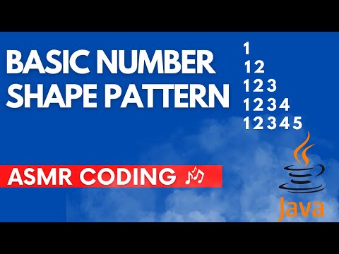 ASMR Programming - Making Basic Shape Pattern in Java - No noise