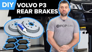 Volvo XC60 Rear Brake Rotor & Pad Replacement DIY (Volvo P3 - S80, V70, XC70, XC60, S60, & V60)