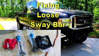 Lifted F250 F350  4wd Front Sway Bar Fix End Links Energy Bushings Drop Bracket by Steve Kish 7,440 views 3 years ago 10 minutes, 55 seconds