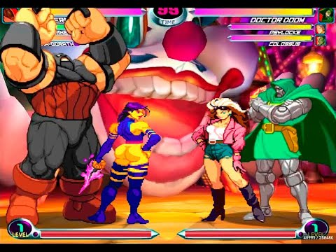 ASS-ISTENCIAS DE PSYLOQUE!! 🍑🍑💦 LO MEJOR EN MARVEL VS CAPCOM 2!!