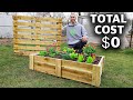 How to build a mini raised bed using one pallet free backyard gardening