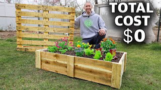 how to build a mini raised bed using one pallet, free backyard gardening!