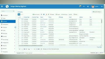 How to add new contact and product in VERgo CRM | import contacts and products in crm software