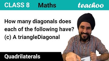 Class 8 - How many diagonals does "A triangle" have? - Teachoo