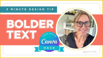 Canva Hack for Bold Text